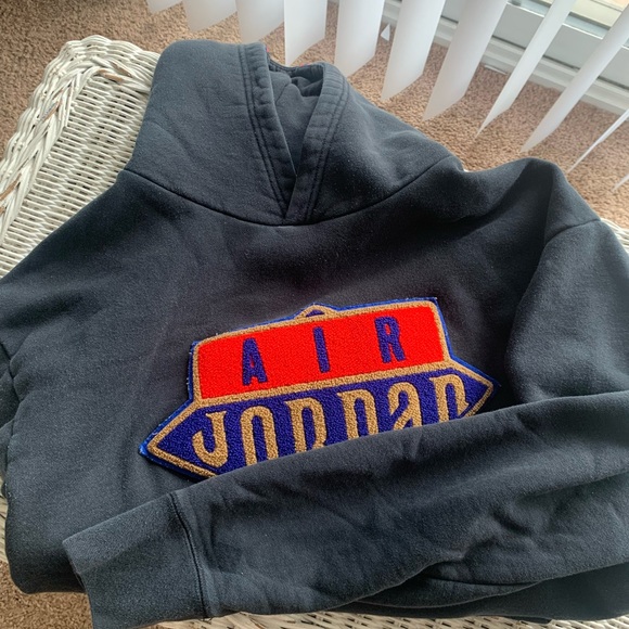 Jordan Gray Hoodie with Red Logo - Picture 1 of 7
